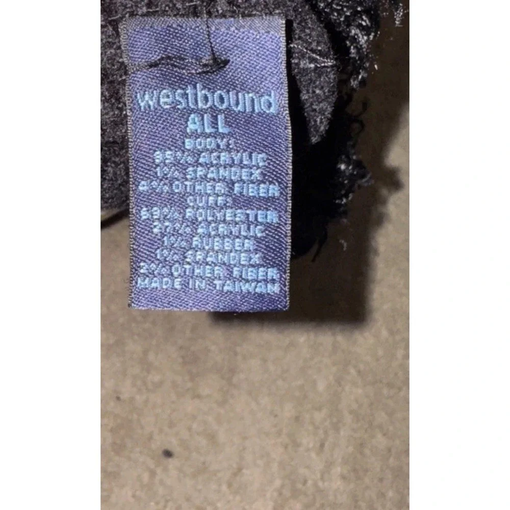 Westbound‎ Women Warm Plush Black Gloves One Size New